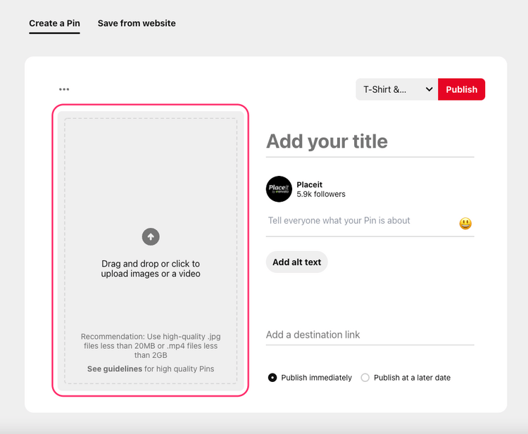 قم بتحميل دبوس الفيديو الخاص بك إلى Pinterest
