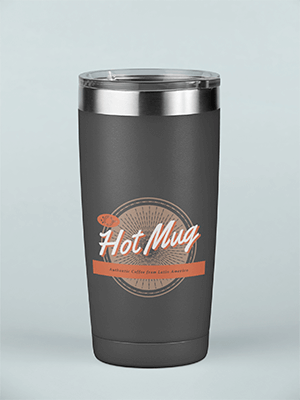 Bir Yüzeyde Bir Seyahat Kupa Mockup