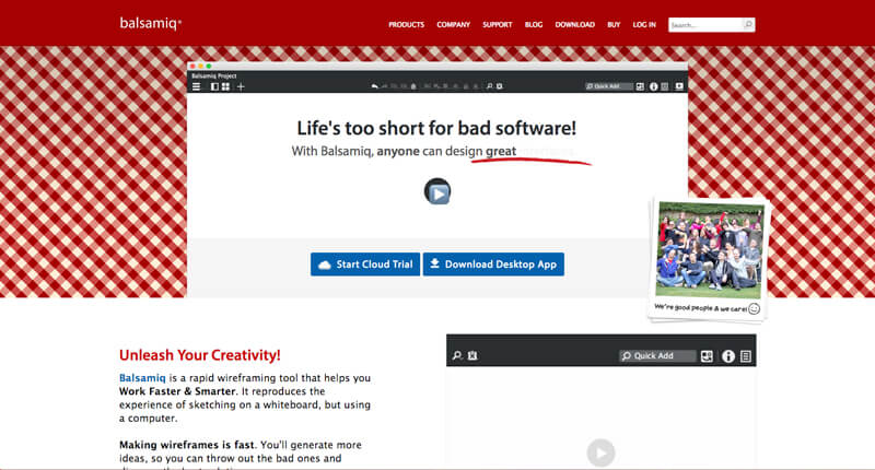 Balsamiq для проектирования каркасов