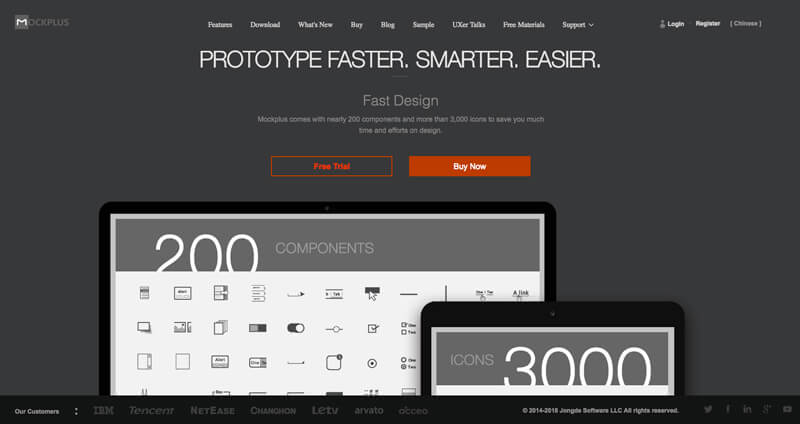 Приложение Mockplus для мокапов и каркасов