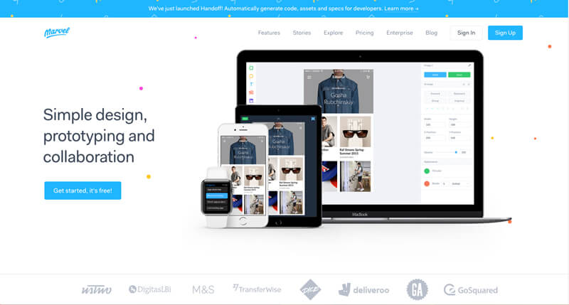 Используйте Marvel для создания каркаса