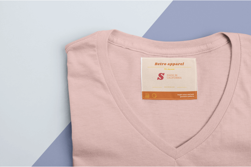 Design de etichetă pentru un tricou