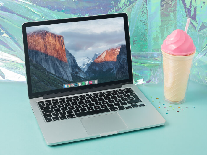 Șablon de machetă pentru Macbook hipster