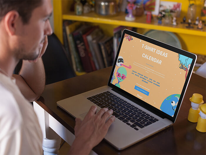 Macbook Mockup folosit de Man Copy