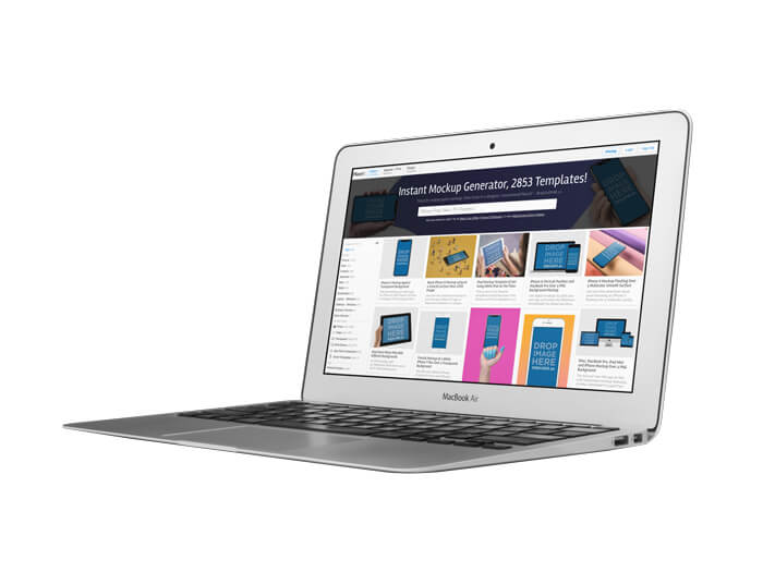 Macbook Air Mockup Fundal transparent