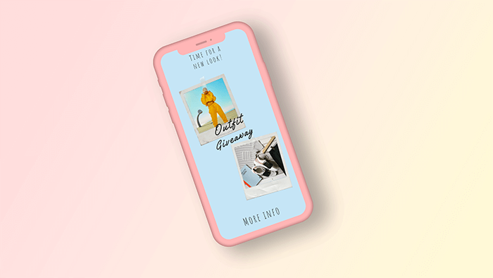 Maquete colorida personalizada do iPhone 11 com fundo gradiente