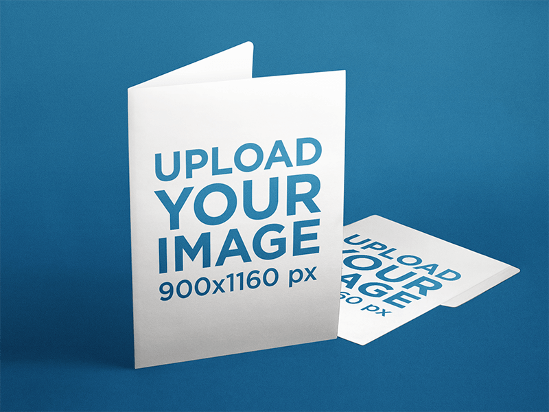 Mockup การสร้างแบรนด์ที่มีชุดโฟลเดอร์