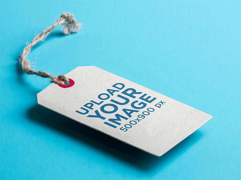 ป้ายแท็กจำลองบนพื้นผิวเรียบ