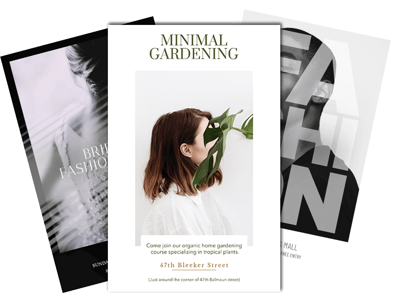 Disegni di volantini minimi