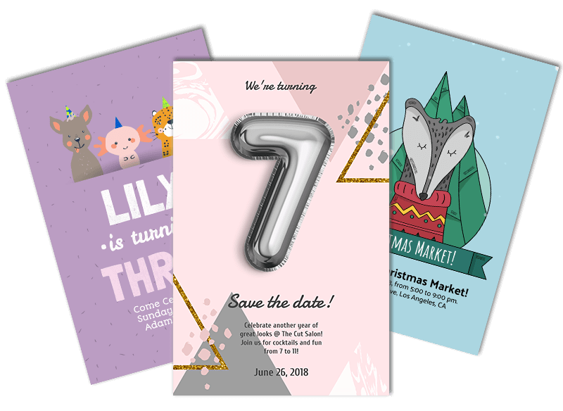 Disegni di volantini con disegni per diverse fasce d'età