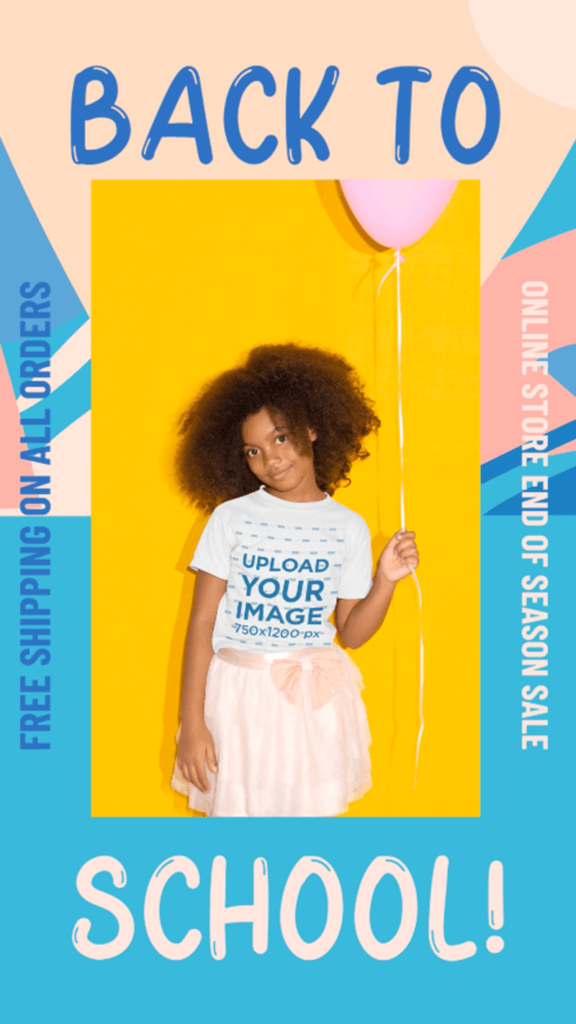 Șablon de poveste Instagram pentru vânzări de la întoarcere la școală