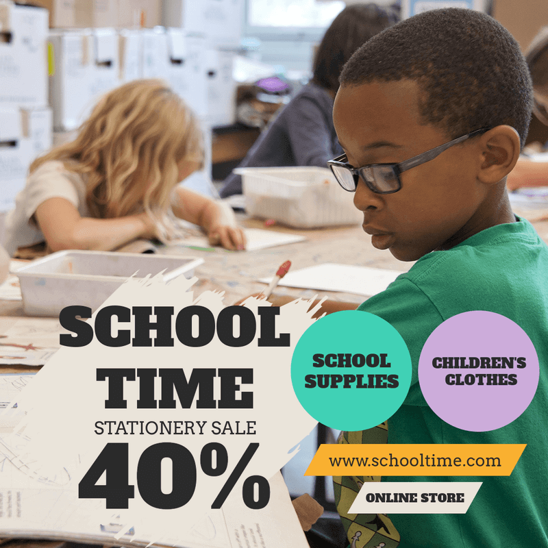 Creator de postări Instagram cu o reducere mare pentru întoarcerea la școală