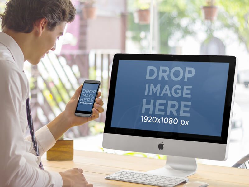 Büro-am-Fenster-Modell