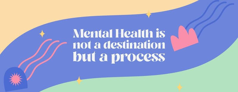 メンタルヘルスの短い引用を特徴とするマグカップのデザイン テンプレート