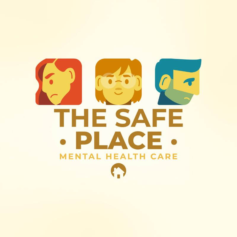 メンタルヘルスをテーマにしたポッドキャストカバーデザインテンプレート