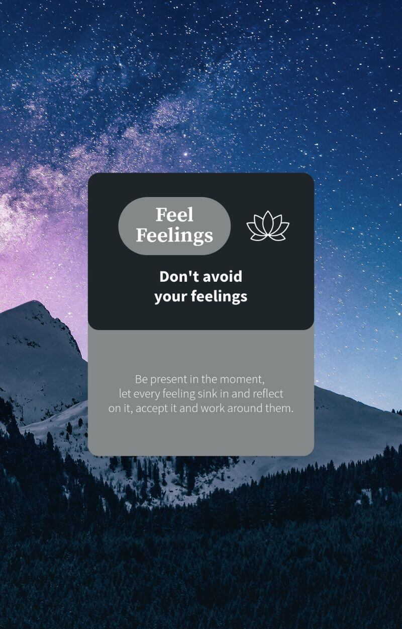 メンタルヘルスをテーマにしたリマインダーを備えた Instagram ストーリー テンプレート