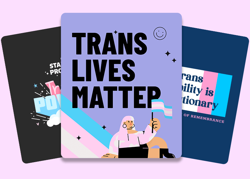 Transgender-Gedenktag-Designs