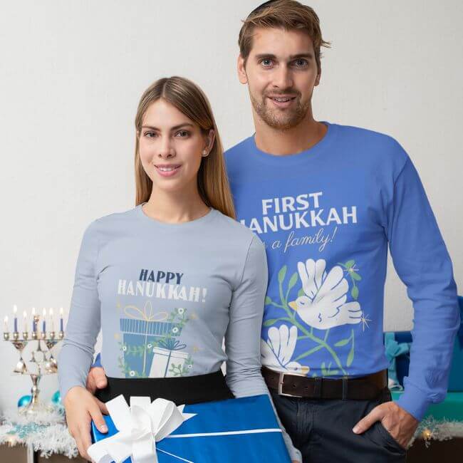 Printify と Placeit の長袖 T シャツ