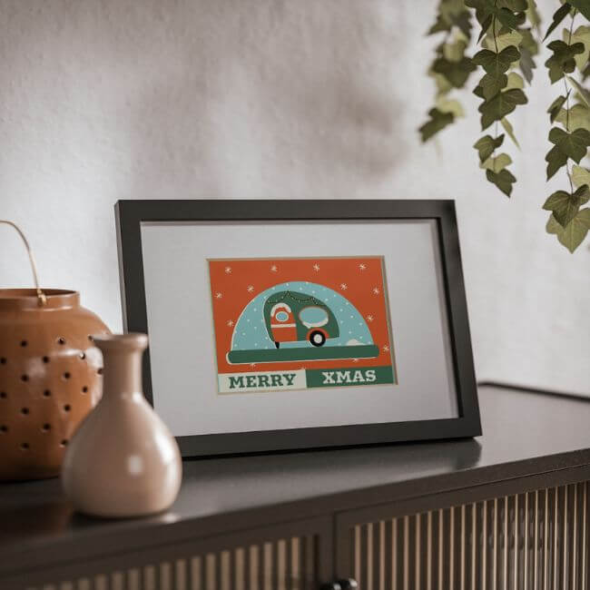 額入りプリント