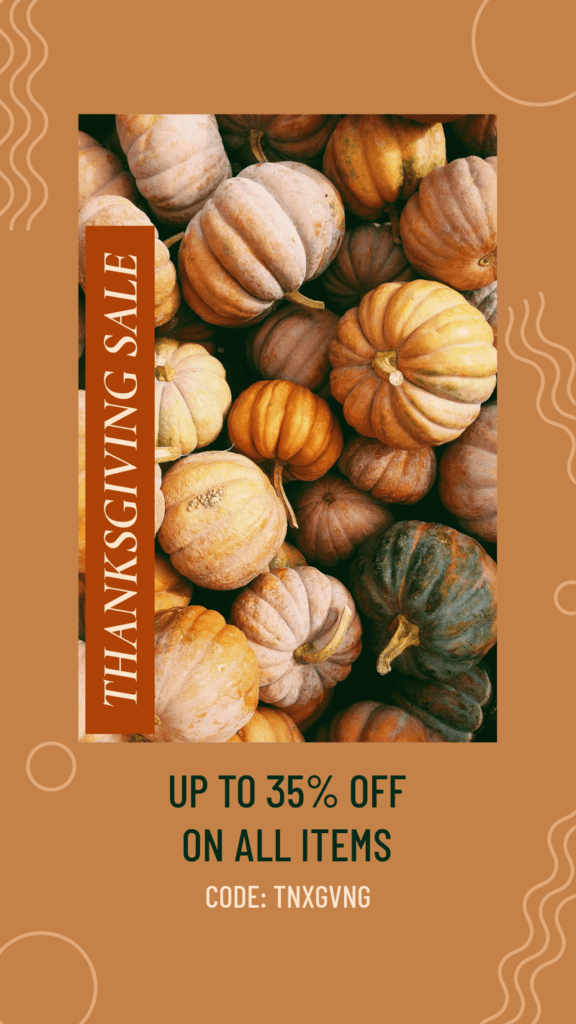 Criador de design de histórias do Instagram anunciará uma venda especial de Ação de Graças