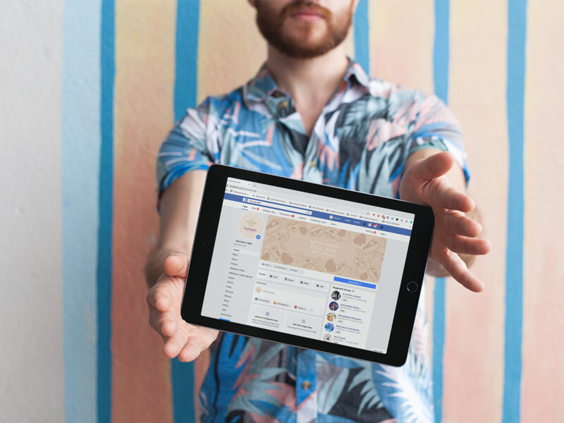 Engagiert über soziale Medien