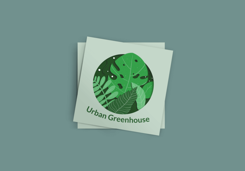 Quadratisches Flyer-Modell mit anpassbarem Hintergrund