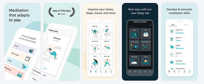 Captures d'écran de l'application Balance Meditation