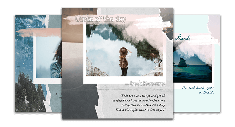 เทมเพลตโพสต์ภาพตัดปะ Instagram