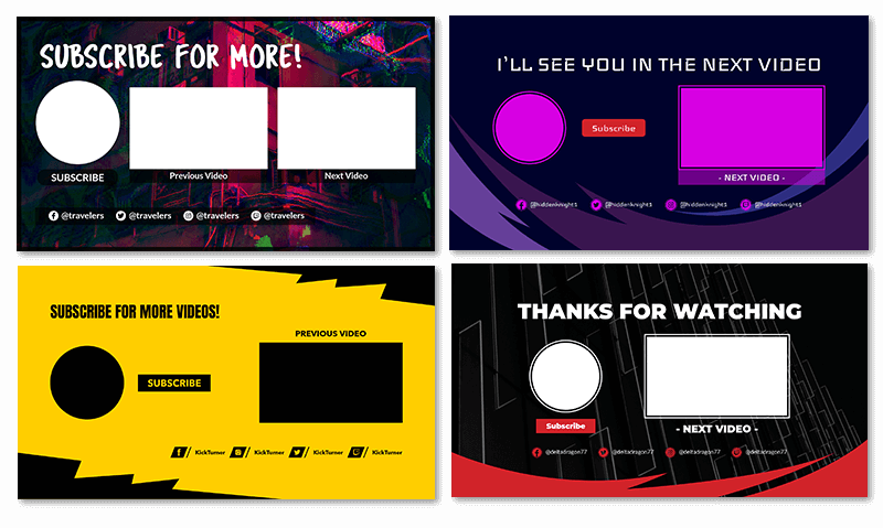 Bitiş Kartları Youtube Oyuncusu