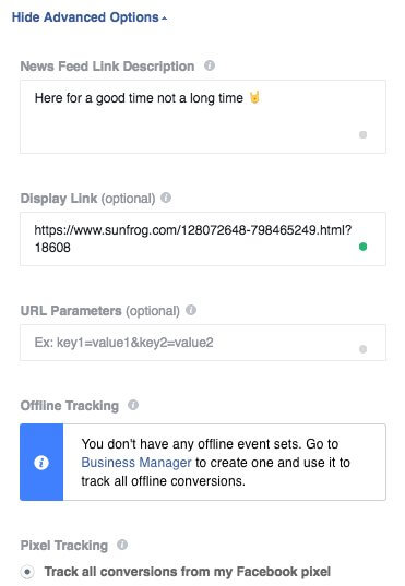 panduan iklan kaos facebook