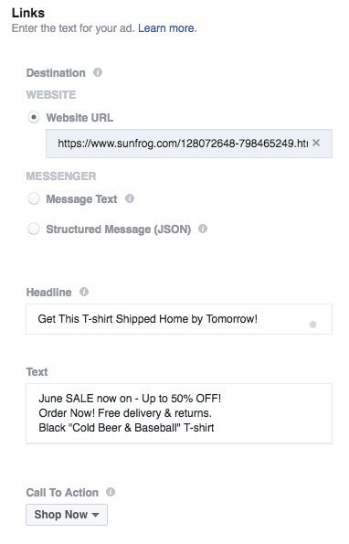 panduan iklan facebook kaos