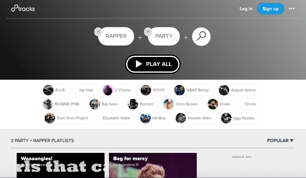 8tracks Discovery-Plateformes musicales