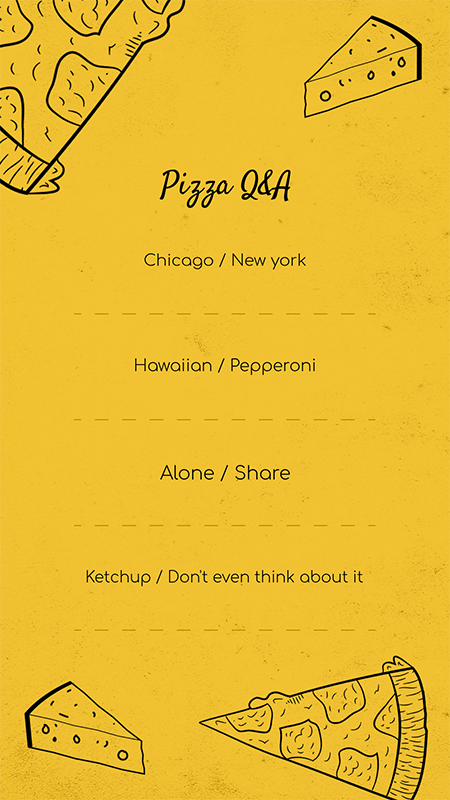 Szablon historii na Instagramie dla włoskiej restauracji
