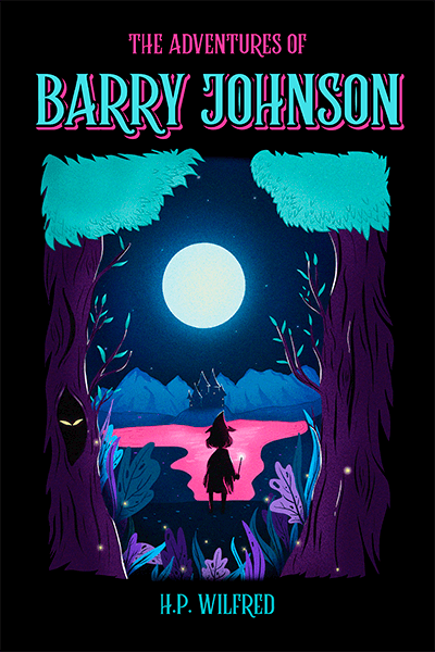 판타지 풍경과 어린이 책 표지 디자인 서식 파일