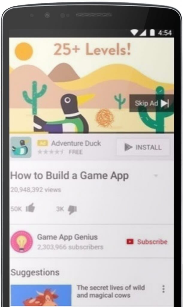 유니버설 앱 캠페인 좋은 예 placeit