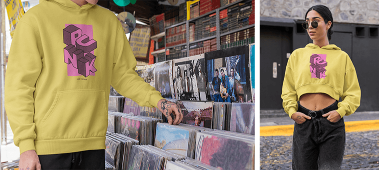 Maquettes de sweat à capuche pour la musique Merch