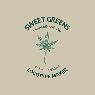 Générateur de logo pour les desserts sucrés au cannabis