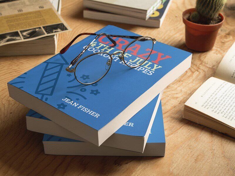 เทมเพลตปกหนังสือสำหรับหนังสือสูตรอาหาร