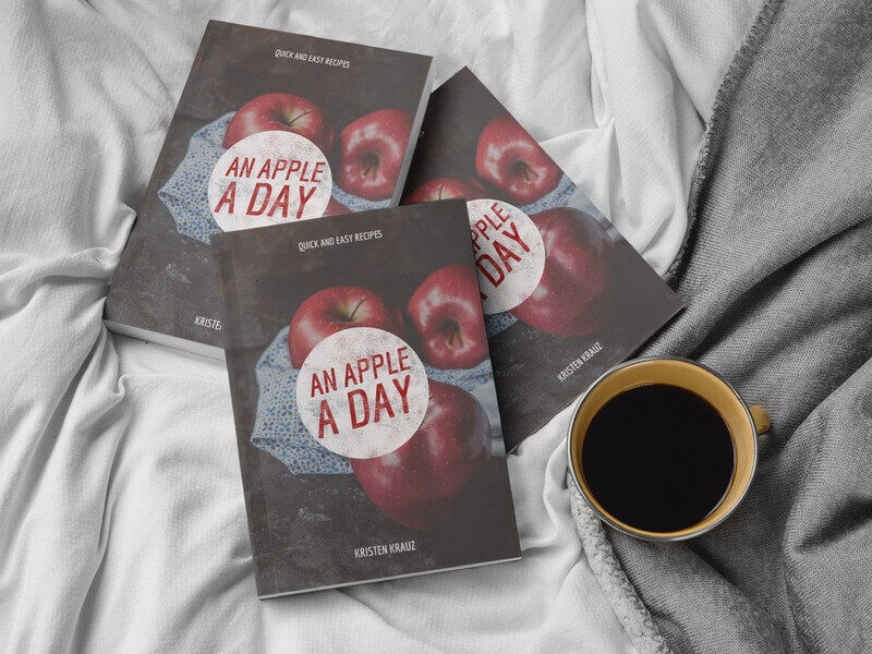 เทมเพลตปกหนังสือสำหรับหนังสือสูตรอาหารง่าย ๆ