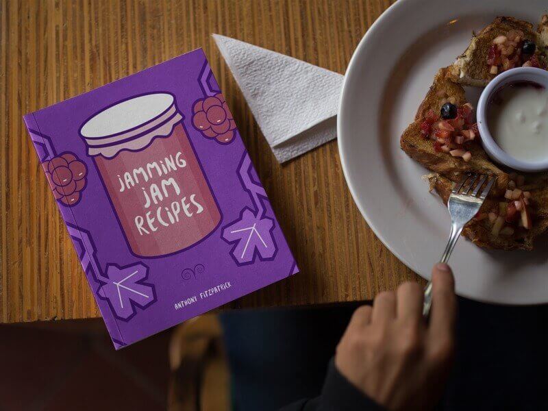 การออกแบบปกหนังสือสำหรับหนังสือสูตรแยม