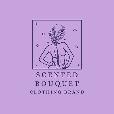 外形図を備えた女性服ブランドのロゴメーカー