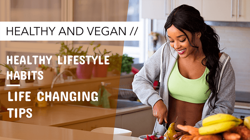 Modèle de conception de vignette Youtube simple pour les vlogs de mode de vie sain