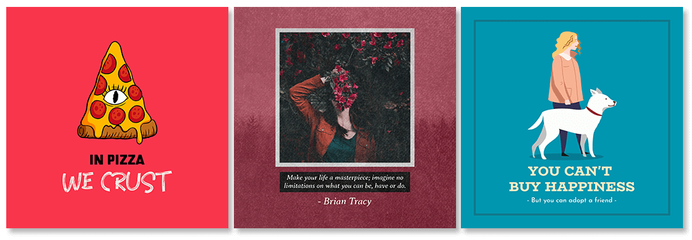 Szablony postów w mediach społecznościowych