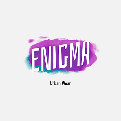 Plantilla de logotipo de ropa urbana con un diseño misterioso