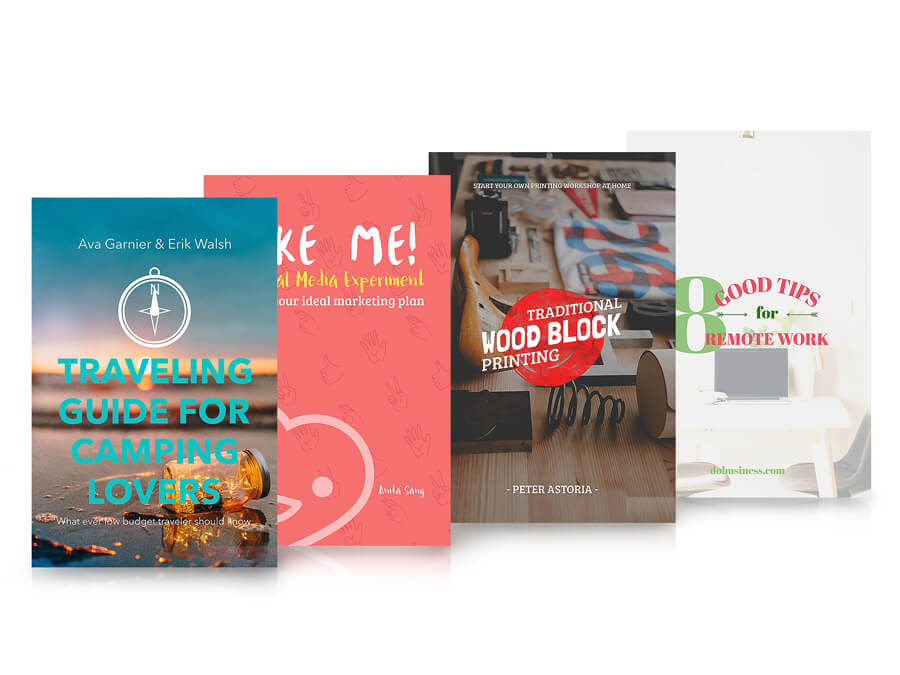 作者的書籍封面模板