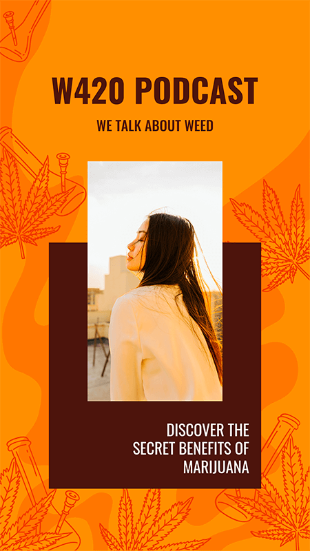 Instagram Story Maker promovează un podcast legat de marijuana