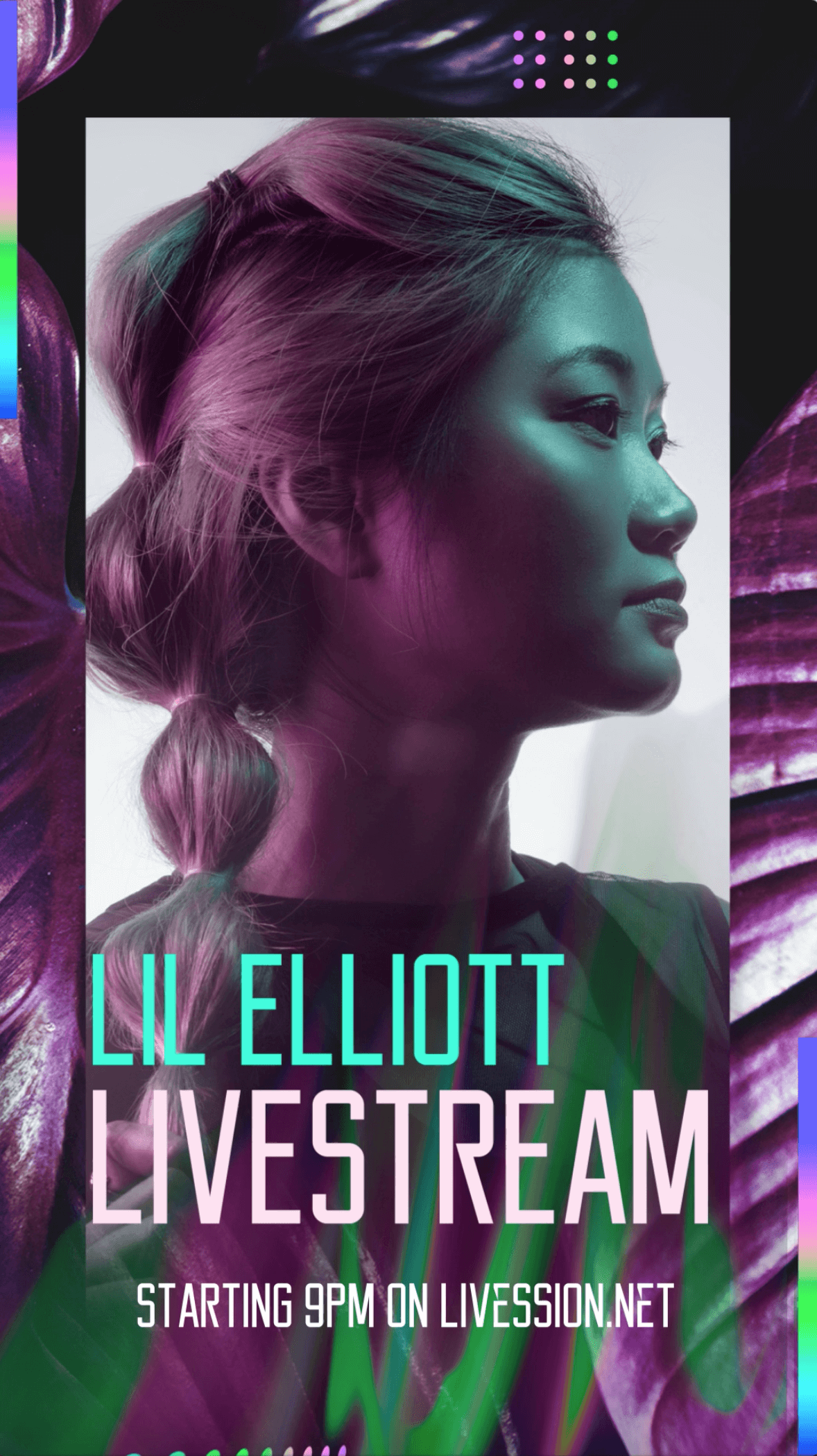 Instagram Story Video Maker pentru un flux live de muzică electronică