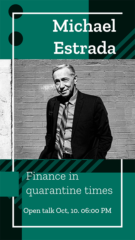 財務顧問 S 在線談話的 Instagram 故事模板