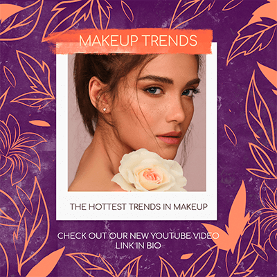 Mlm 미용 제품의 메이크업 트렌드를 위한 Instagram 포스트 생성기