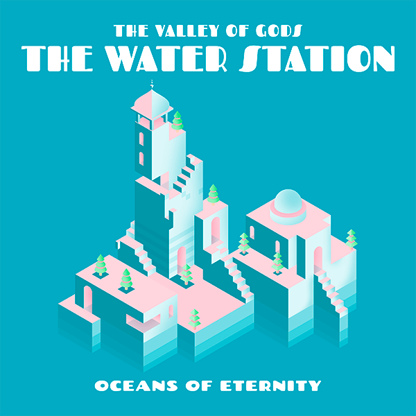 グラフィック デザインの動きを表す等尺性イラストを備えたインディー バンドのテンプレート